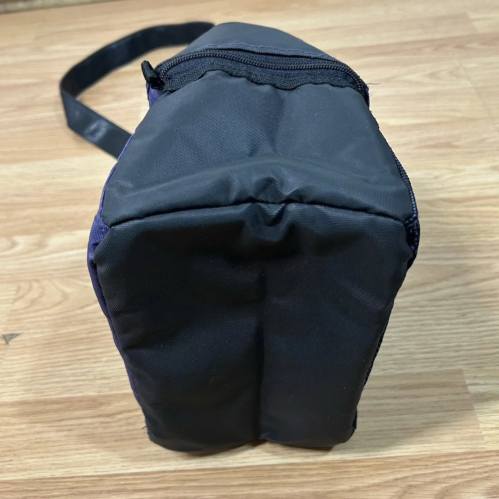 NWOT Insulated Lunch Tote Bag Plum Eggplant Purple Adjustable Strap Zipper Adult